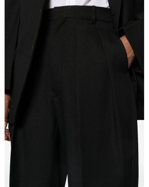 Random Identities Black Pleated Tapered Trouser