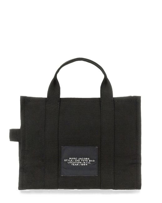 Marc Jacobs Black The Tote Bag Medium Canvas Tote