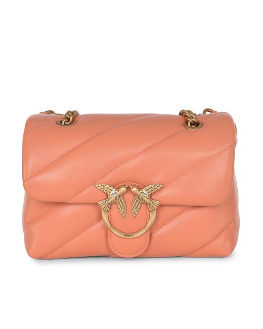 Pinko Pink 'Love Mini Puff' Tasche in weichem Nappa -Leder