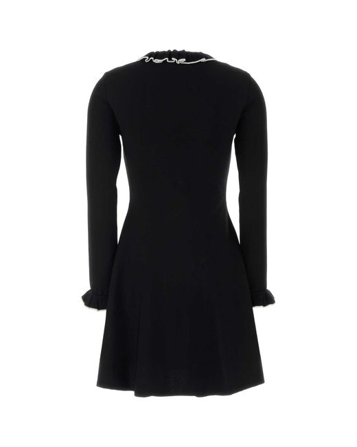 Valentino Garavani Black Abito Maglia