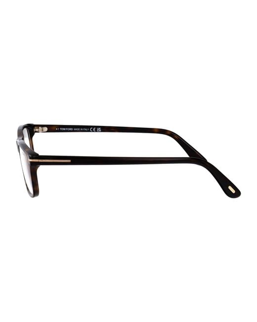 Tom Ford Brown Rectangular Optical Ft6119 B 052