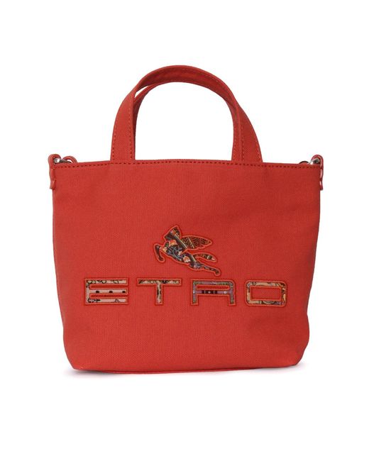 Etro Tas Canvas in het Red