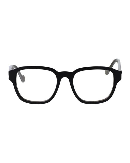 Moncler Black Nero/Monocolore Acetate Glasses for men