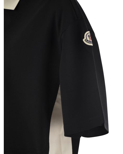 Moncler Polo Shirt Met Korte Mouwen in het Black