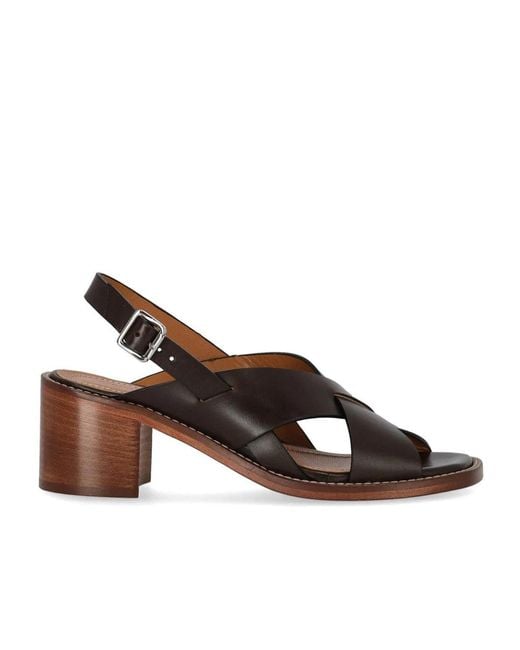Guglielmo Rotta Brown Glyde Chocolate Heeled Sandal