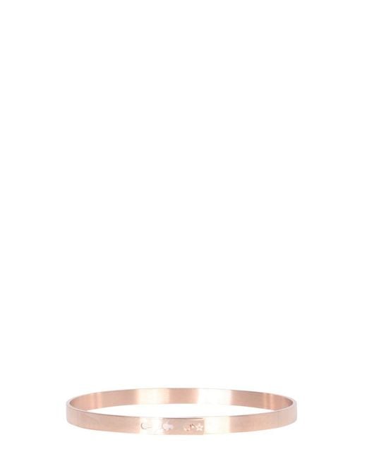 LABEL K White Rigid Bracelet