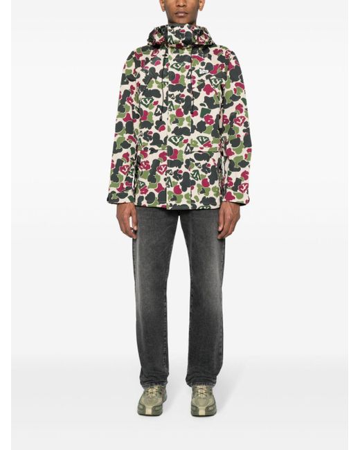 Billionaire Green Camou Print Jacket for men