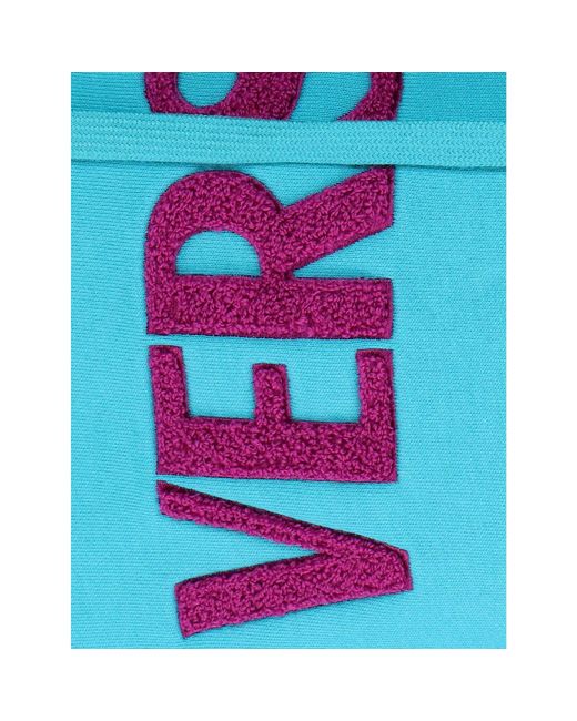 Versace Cotton Logo Sweatshirt in het Blue voor heren