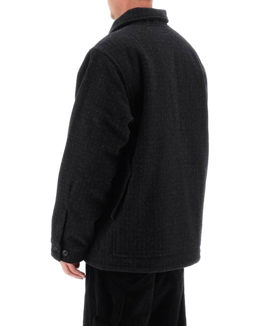 Veste de croisière en laine Mackinaw rembourrée Filson pour homme en coloris Black