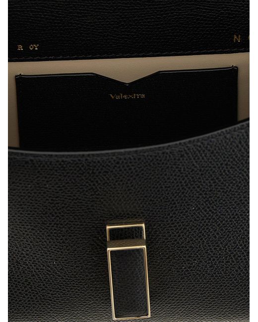 Valextra Micro 'iside' Crossbody Tas in het Black