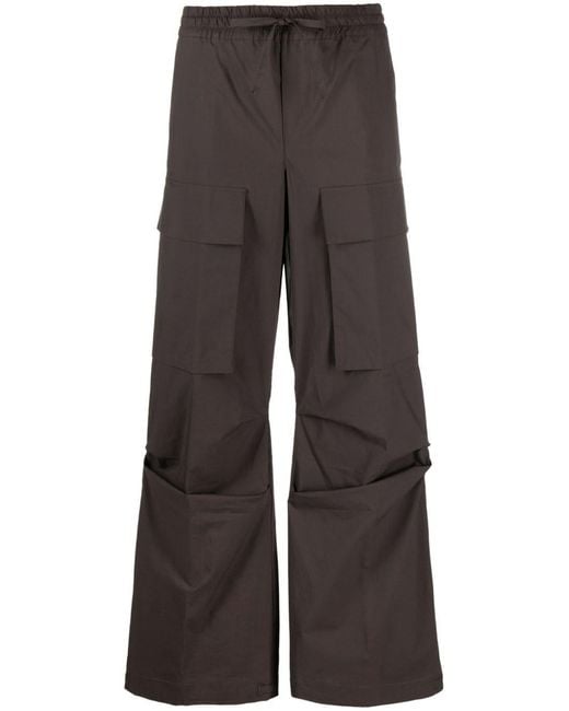 P.A.R.O.S.H. Gray P.A.R.O..H. Straight-Leg Cargo Trousers