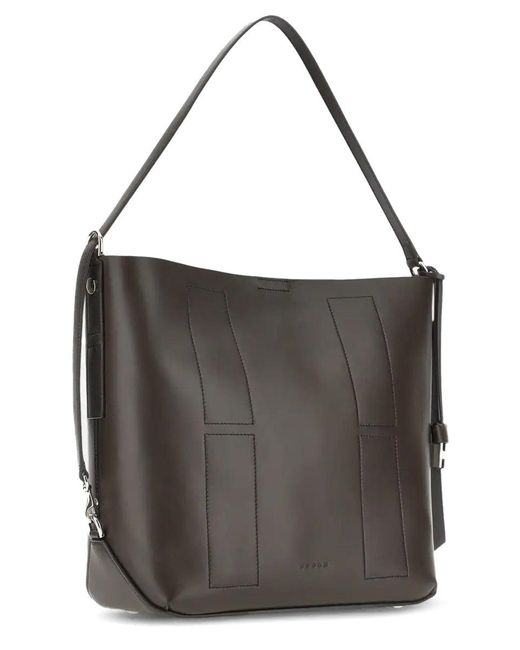 Hogan Black Hocket Medium Hobo Bag