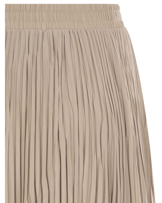 Weekend by Maxmara Natural Wkdfoggia Long Pleated Skirt