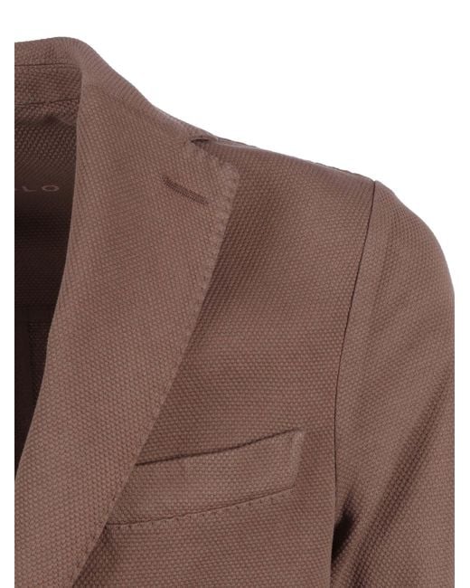 Circolo 1901 Brown Blazer G.Dyed Oxford