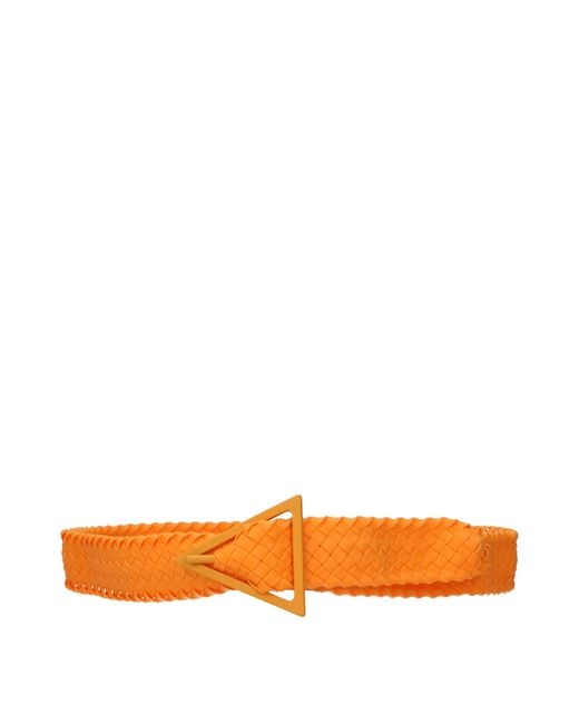 Bottega Veneta Orange Cinture Uomo Gomma Arancione/Mandarino