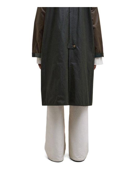 Barbour Black Evette Wax Long Jacket