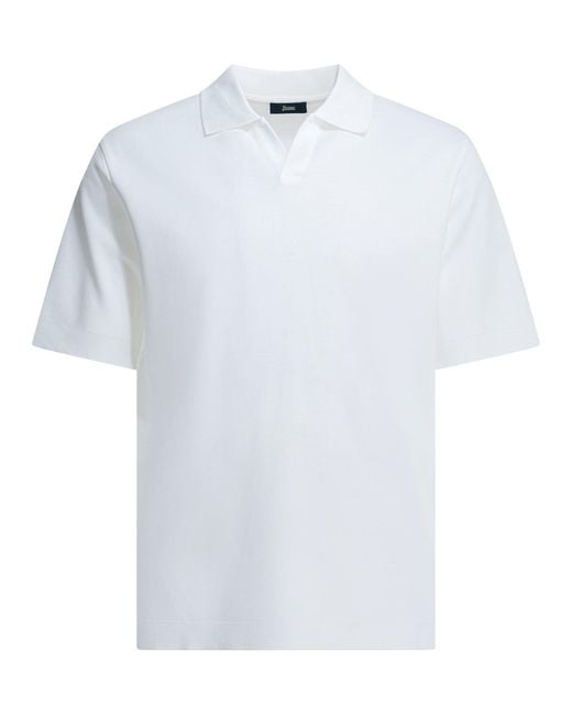 Polo Sin Botones Herno de color White