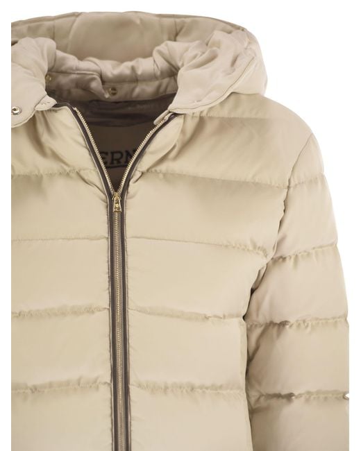 Herno Natural Medium Down Jacket With Hood