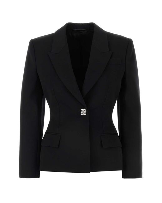 Givenchy Black Wool Blazer