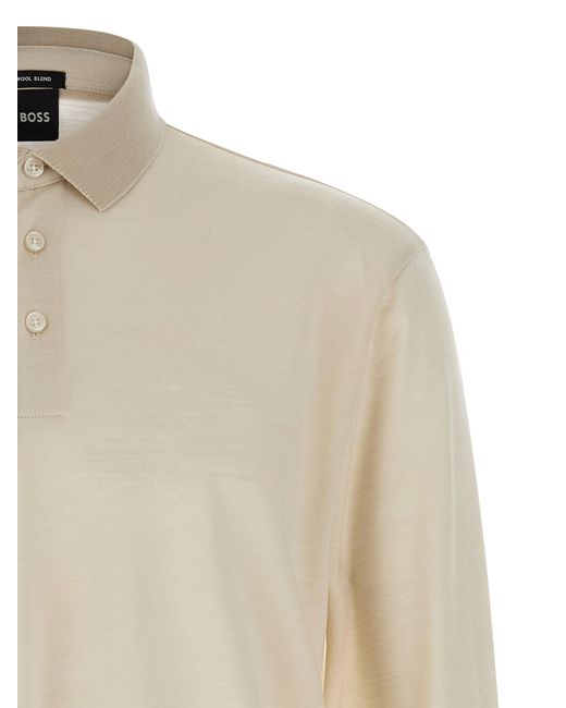 Boss White 'H Pado 110' Polo Shirt