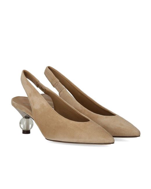 Weekend by Maxmara Brown Orma Beige Slingback Pump