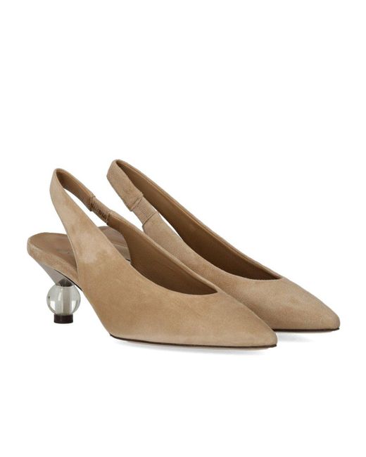 Weekend by Maxmara Brown Orma Beige Slingback Pump