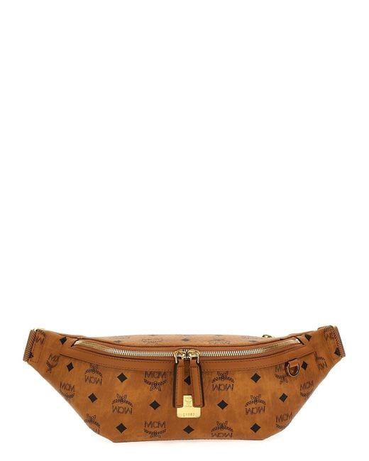 MCM Brown Visetos Crossbody Bags for men