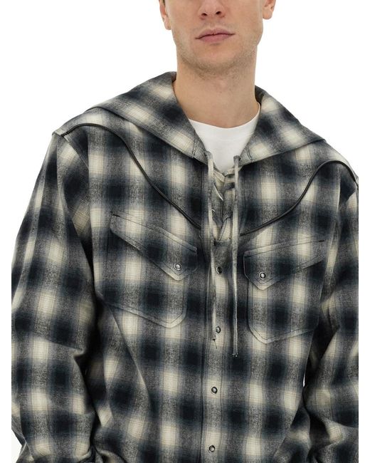 A.I.E. Gray Cotton Shirt for men