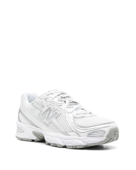 New Balance White U740 Mesh Sneakers