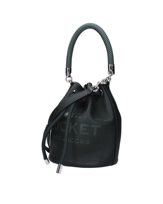 Marc Jacobs Black Handbags The Bucket Leather/Ivy