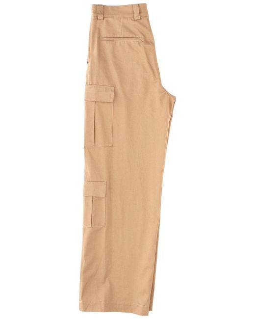 MSGM Natural Relaxed Cargo Pants for men