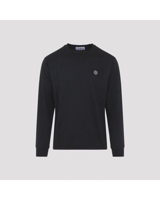 Stone Island Black Ls T Shirt