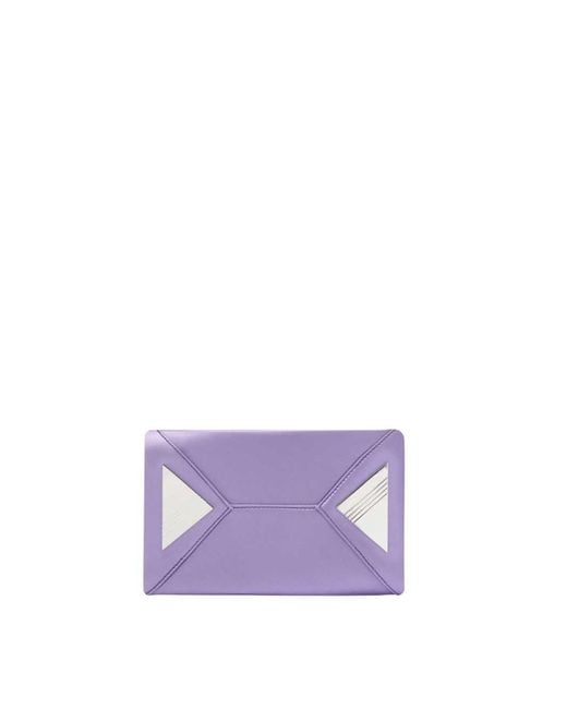 The Attico Purple Lilac "La Passeggiata Mini" Top Handle