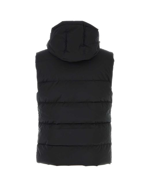 Pyrenex Black Polyester Spoutnic Sleeveless Down Jacket
