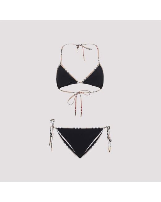 Burberry Polyamide Bikini in het White