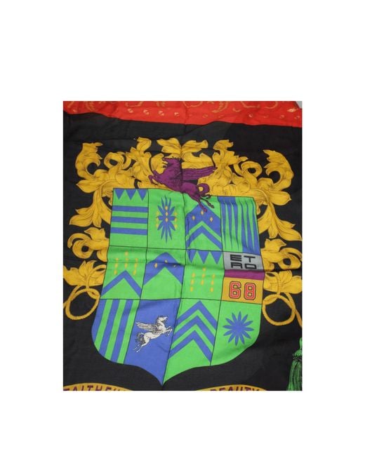 Etro Red Foulard Donna Modal Rosso/Multicolore