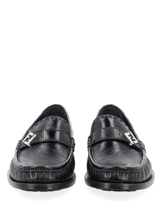 Fendi Gray Mocassino "Missina"
