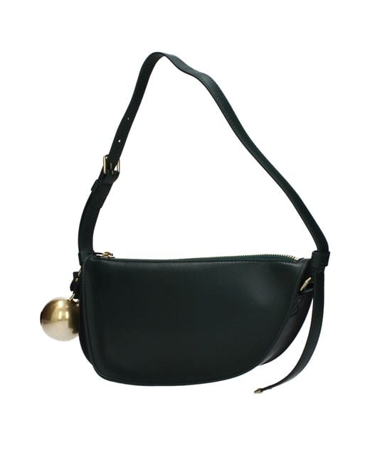 Burberry Black Leather Shoulder Bags