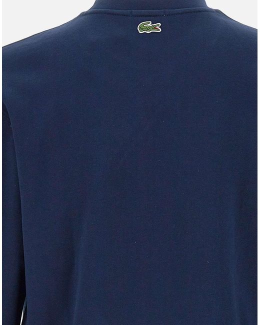 Lacoste Unisex Katoenen Marineblauw Sweatshirt in het Blue