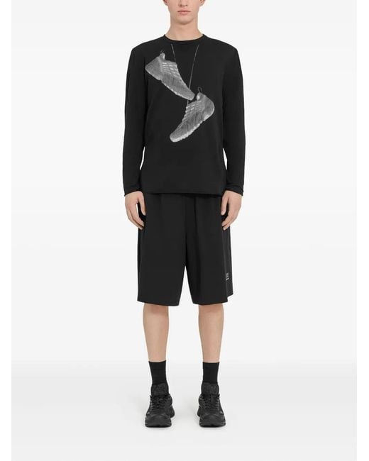 MM6 MAISON MARGIELA X SALOMON Black Mm6 Maison Margiela X Salomon X Salomon Graphic Print Sweatshirt