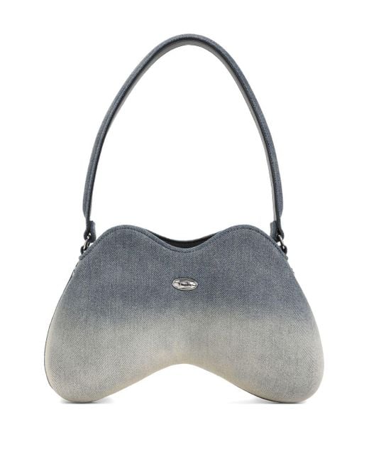 Bolso de hombro Double D DIESEL de color Gray