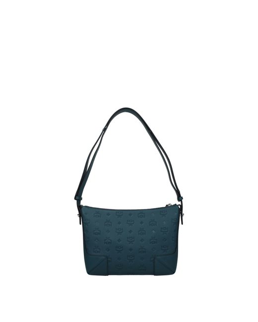 MCM Blue Crossbody Bag/ Leather