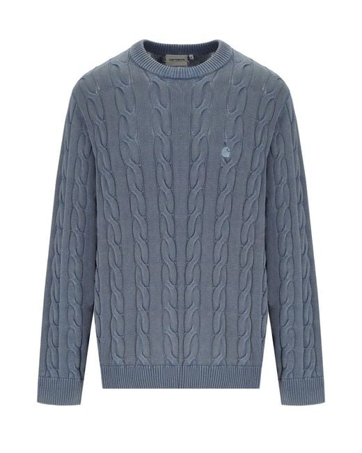 Carhartt Blue Carter Cozy Crewneck Sweater