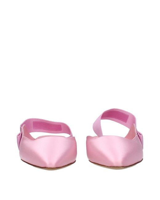 Ferragamo Pink Vania Sandals Satin