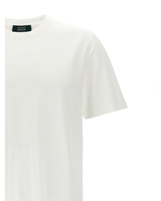 Zanone White Ice Cotton T-Shirt for men