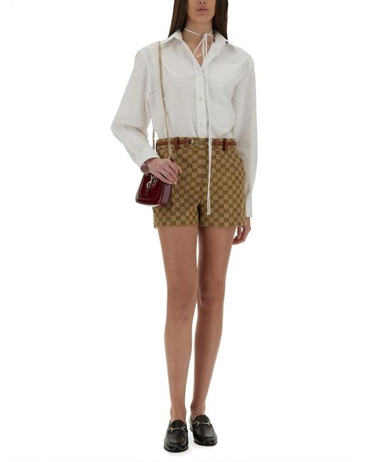Gucci Gray Cotton Poplin Shirt