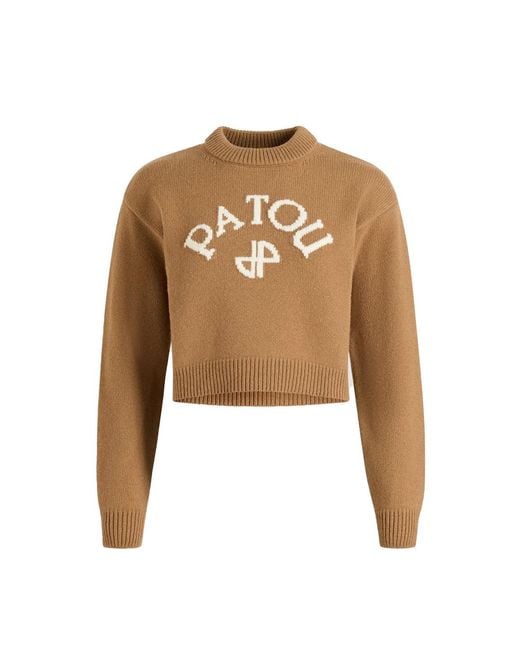 Patou Natural Pullover Braun