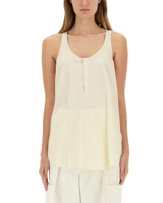 Lemaire "bias Cut" Tanktop in het Natural