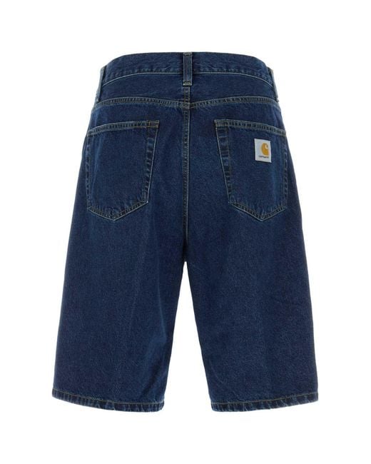 Carhartt Blue Solid Shorts for men