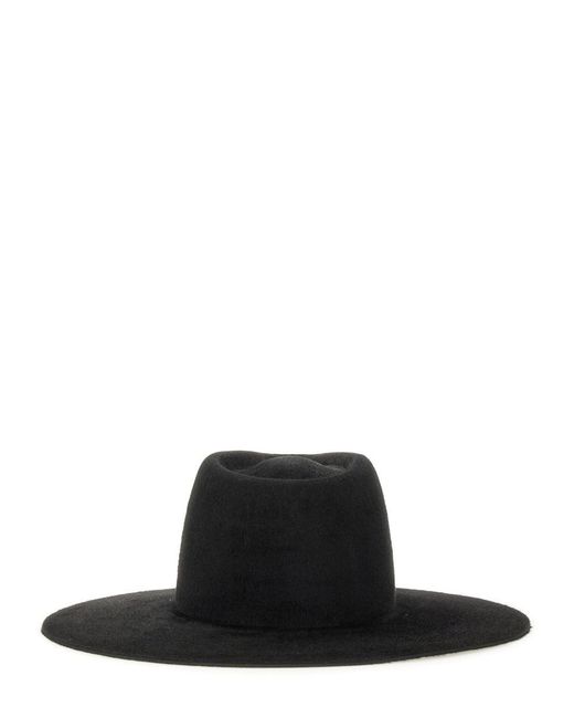 Ruslan Baginskiy White Logo-Detail Felt Fedora Hat